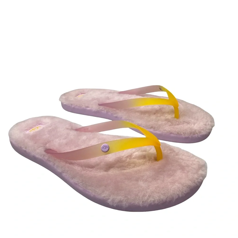 UGG Lavender furry Sandals